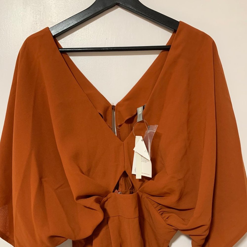 ASOS DESIGN Romper With Kimono Sleeve And Cut Out Visit